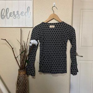 Pensnickety Black/White Long Sleeve shirt